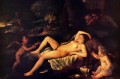 Nicholas Sleeping Venus and Cupid classical painter Nicolas Poussin